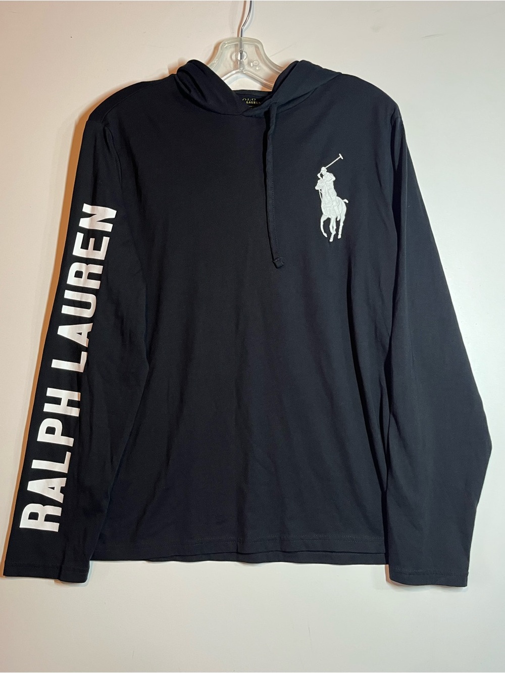 Polo Ralph Lauren 1967 Black Long Sleeve Hoodie Medium